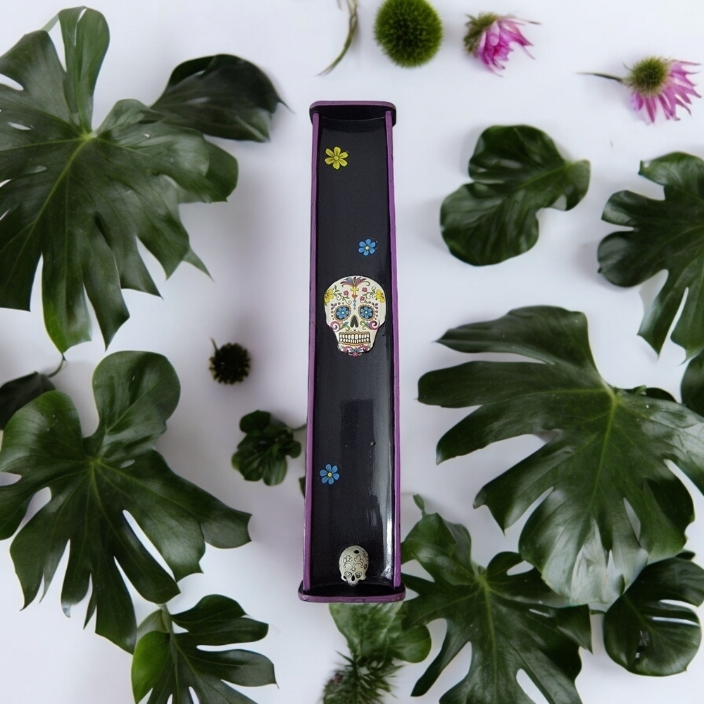 No brand Incense burner with skulls flowers and nice accents.